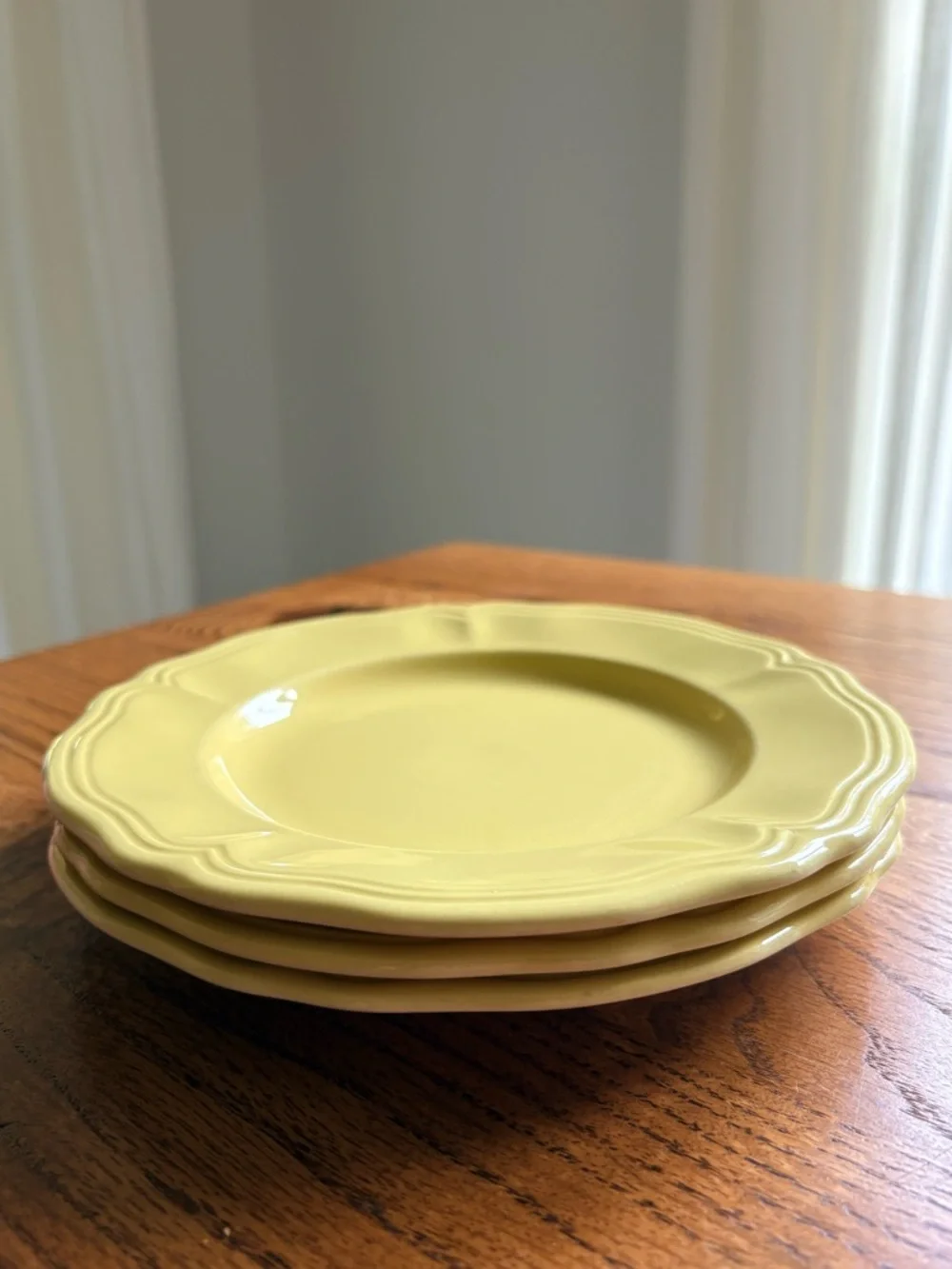 Vintage Buttercup Federalist Ironstone- made in Japan- Set of 3 salad plates